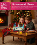 Saint Joy animiertes Weihnachtsdorf Silentpark mit LED Lichtern Musik und beweglichen Schlittschuhläufern EAN 8050043127495