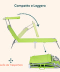 Liege mit faltbarem und kompaktem Design für einfachen Transport und platzsparende Aufbewahrung, ideal für Strand, Garten und Urlaub