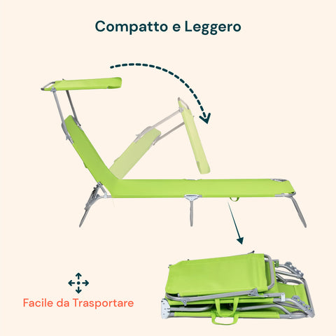 Liege mit faltbarem und kompaktem Design für einfachen Transport und platzsparende Aufbewahrung, ideal für Strand, Garten und Urlaub