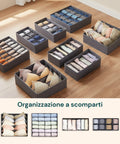 avilia home Schubladenteiler Set mit 8 faltbaren Organizern für Kleiderschrank und Kommode EAN 8052879011108