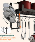 avilia home Wandorganizer mit 12 Haken für Töpfe Deckel und Küchenutensilien Set mit 2 EAN 8052879011047