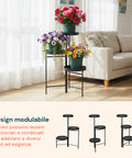 avilia home Blumentopfständer aus Eisen mit 3 Etagen 20 cm Pflanzenständer für den Innenbereich ean 8056819053227