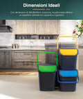 Bild-7-belli-e-forti-Set-3-stapelbare-Mülleimer-Mülltrennung-30l-EAN-8001499001587