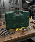 Daimann Werkzeugset 130 teilig aus Chrom Vanadium Stahl mit Ratsche Bits und Stecknüssen EAN 8056590070413