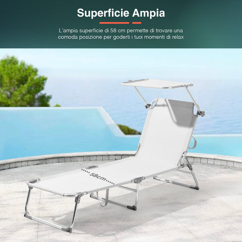 Bild-7-Garden-Friend-klappbare-Strandliege-mit-Sonnenschirm-aus-Aluminium-2x1-weiß-EAN-8023755055554