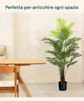 Garden Friend Areca-Palme aus Polyethylen mit 33 Blättern und Topf mit Moos 160cm EAN 8023755056483