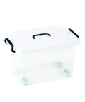 Garden Friend platzsparende Aufbewahrungsbox 65l mit Deckel Rollen und hermetischem Verschluss EAN 8023755054168