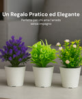 Garden Friend Set aus 3 künstlichen Zimmerpflanzen mit modernen Töpfen für Haus oder Büro EAN 8023755068431