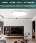 LED-Deckenleuchte für den Innen- und Außenbereich mit IP44-Schutz, witterungs-, wasser- und staubbeständig für maximale Vielseitigkeit