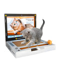 Puppy Lovers interaktiver Kratzbaum für Katzen in Form eines Laptops mit Spielen EAN 8054806950092
