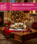 Saint Joy animiertes Weihnachtsdorf Frostvale mit LED Lichtern Musik und beweglichem Schlitten EAN 8050043127440