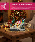 Saint Joy animiertes Weihnachtsdorf Glimmerpine mit LED Lichtern Musik und beweglicher Bahn EAN 8050043127464