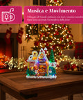 saint joy animiertes Weihnachtsdorf northlight mit LED-Lichtern Musik und drehbarem Baum EAN 8050043127457