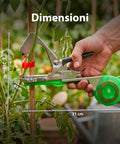 Zendea professionelles Pflanzenbindegerät mit 40 zweifarbigen Bändern und 10000 Klammern Bindemaschine aus Stahl 31 cm ergonomischer Griff und verstellbare Öffnung EAN 8050030810553