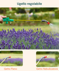 Gartensprüher mit verstellbarer Düse für Vollstrahl und Sprühnebel, präzises Besprühen von Lavendel und Kräuterpflanzen