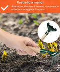 zendea Gartenwerkzeugset 6-teilig mit Tasche 30x20x15 cm und Handschuhen komplett für den Außenbereich EAN 8015361456313