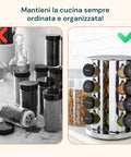 avilia home drehbarer Gewürzhalter 360 für die Küche mit 16 Gläsern inklusive EAN 8052879010859