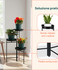 avilia home Blumentopfständer aus Eisen mit 3 Etagen 20 cm Pflanzenständer für den Innenbereich ean 8056819053227