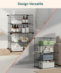 Avilia Home modulares Gitterregal mit 4 Ablagen vielseitiger und robuster Organizer EAN 8056819052879