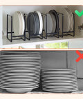 avilia home platzsparende vertikale Geschirrabtropfgestelle Set mit 4 Metallteilen 2 Größen platzsparend EAN 8052879010972