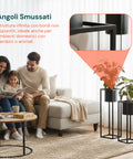 avilia home Set mit 2 Pflanzenhaltern mit Topf und Eisenstruktur modernes Design ean 8056819053234