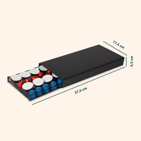 Avilia Kapselhalter 2 in 1 kompatibel mit Nespresso und A Modo Mio mit Maschinenbasis EAN 8015361084738