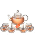 Avilia Teeservice aus Borosilikatglas mit Teesieb und Heizkerze EAN 8052879010293