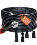 daimann Abflusssonden-Set 15 m für Hochdruckreiniger mit 4 Universaladaptern EAN 8056590070390
