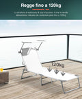 Bild-8-Garden-Friend-klappbare-Strandliege-mit-Sonnenschirm-aus-Aluminium-2x1-weiß-EAN-8023755055554