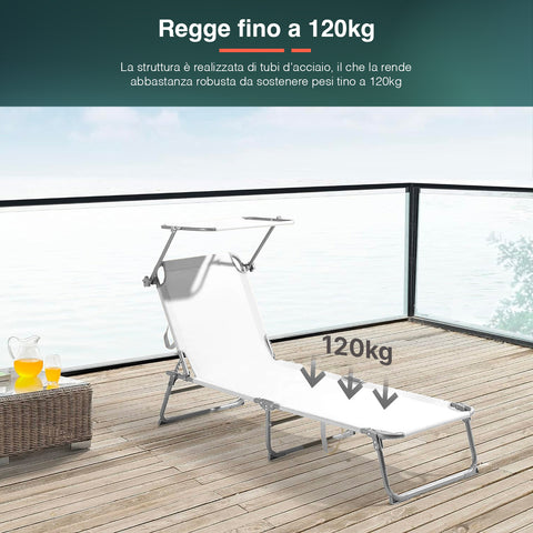 Bild-8-Garden-Friend-klappbare-Strandliege-mit-Sonnenschirm-aus-Aluminium-2x1-weiß-EAN-8023755055554