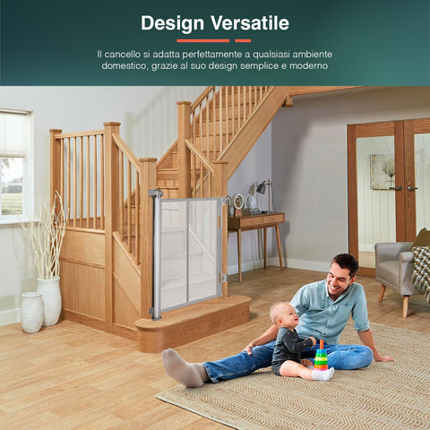bild-8-king-collection-sicherheitsgitter-für-kinder-mit-ausziehbarem-vorhang-130x8x88cm-weiß-ean-8023755055165