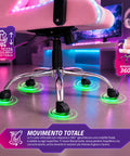 Nexor ergonomischer Gaming-Stuhl mit RGB-Beleuchtung und Massage-Lendenkissen, verstellbarer Bürosessel mit Fernbedienung EAN 8056819078855