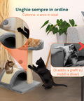 puppy lovers 50 cm hoher Kratzbaum für Katzen mit Sisalbogen und hängendem Spielzeug EAN 8054806950641