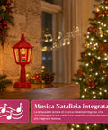 saint joy lampada natalizia con neve luci led e musica usb 2 colori ean 8050043128195