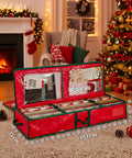 Saint Joy Mehrzweckorganizer für Weihnachtsschmuck aus Oxfordstoff mit Griffen und Taschen EAN 8050043127549