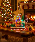 saint joy animiertes Weihnachtsdorf northlight mit LED-Lichtern Musik und drehbarem Baum EAN 8050043127457