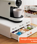 avilia home Organizer für Kaffeepads und Kapseln mit 4 Schubladen platzsparendes Design EAN 8052879010583