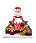 saint joy giostra natalizia luminosa santasail 27 cm con barca in movimento luci led e melodie natalizie selettore luci o luci e musica usb o batterie ean 8050043127747
