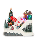 Saint Joy animiertes Weihnachtsdorf Glimmerpine mit LED Lichtern Musik und beweglicher Bahn EAN 8050043127464