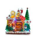 saint joy animiertes Weihnachtsdorf northlight mit LED-Lichtern Musik und drehbarem Baum EAN 8050043127457