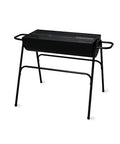 Zendea Holzkohle- und Holzgrill aus Stahl mit hohen Beinen Feuerstelle 74x38 cm und Grillrost 70x34 cm mit großer Grillfläche EAN 8056819079531