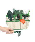 zendea Gartenwerkzeugset 6-teilig mit Tasche 30x20x15 cm und Handschuhen komplett für den Außenbereich EAN 8015361456313