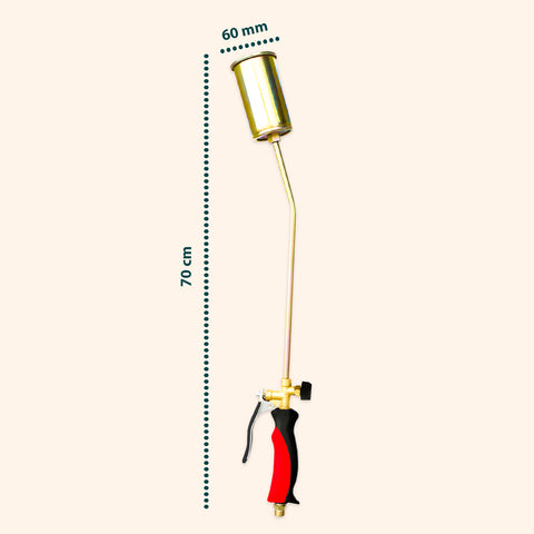 Gasbrenner 70 cm mit Brenner ø60 mm und Schnellhebel für den professionellen Einsatz