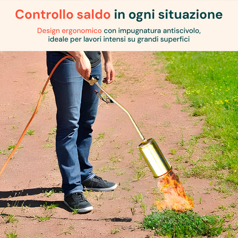 Gasbrenner 70 cm mit Brenner ø60 mm und Schnellhebel für den professionellen Einsatz