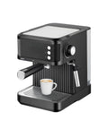 Bavaria Felicia Kaffeemaschine, 20 bar, mit Milchaufschäumer und Tassenwärmer, 850 W, schwarz, elegantes, kompaktes Design