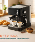 Kaffeemaschine für gemahlenen Kaffee mit intensivem und köstlichem Ergebnis.