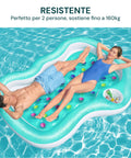 Robuste aufblasbare Luftmatratze von Bestway bis 160 kg belastbar, perfekt für zwei Personen im Pool mit maximalem Komfort