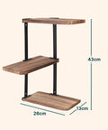 Wandregal mit 3 Böden, max. 3 kg – rustikaler Stil mit modularem Design