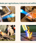 Professioneller Gaslötkolben 1,1 kW mit Gaskartusche mit 7/16-Zoll-Gewinde