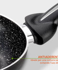 Antihaftbeschichtete Aluminiumpfanne in Steinoptik – Ø16/18/26 cm